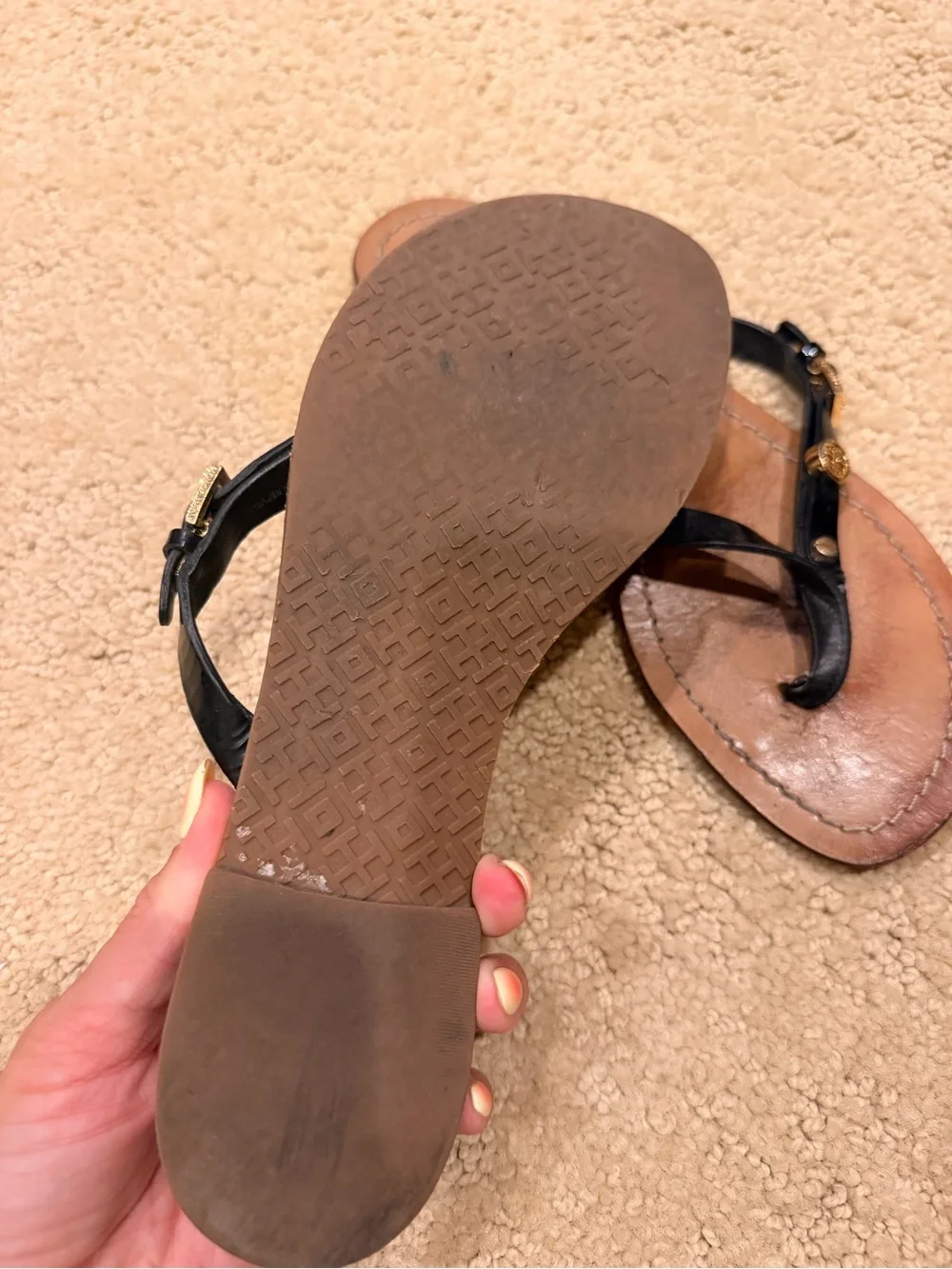 Tory Burch black flip-flops
